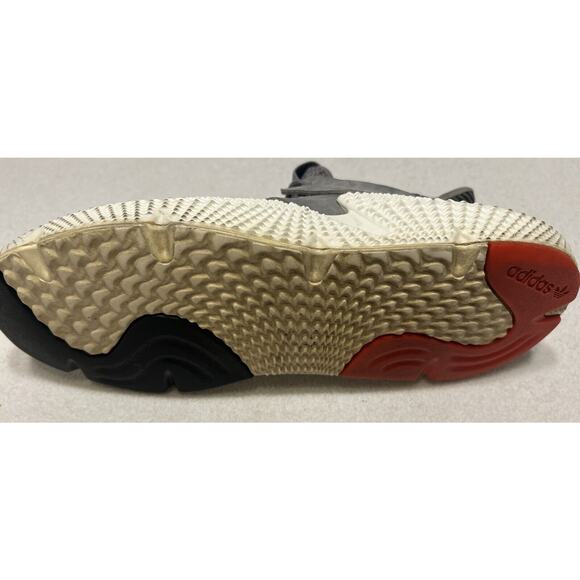 Adidas Prophere Men's Sneakers Sz 9.5 Gray Solar Red White Running Shoes CQ3023 - Picture 10 of 12